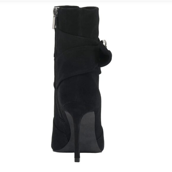 new Vince Camuto Womens ANTAYA Suede Peep Toe Ankle Booties Shoes 259  4M2T - Picture 9 of 9